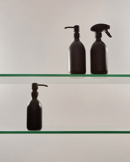 Black Glass Spray Bottle for Plants Eco-Friendly