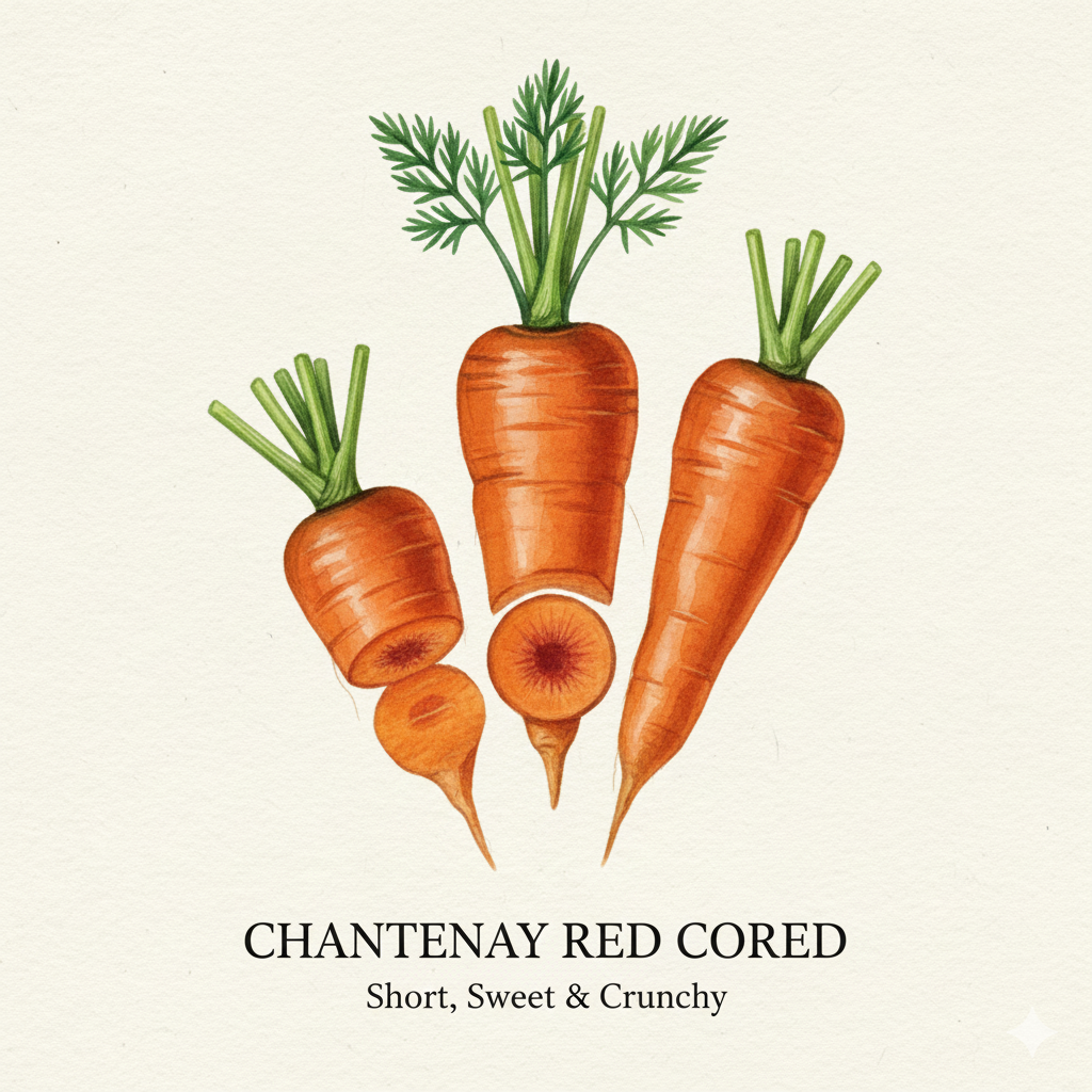 Chantenay Carrot Seeds for Heavy Soils - Grow Sweet, Stout Carrots in Any Garden!