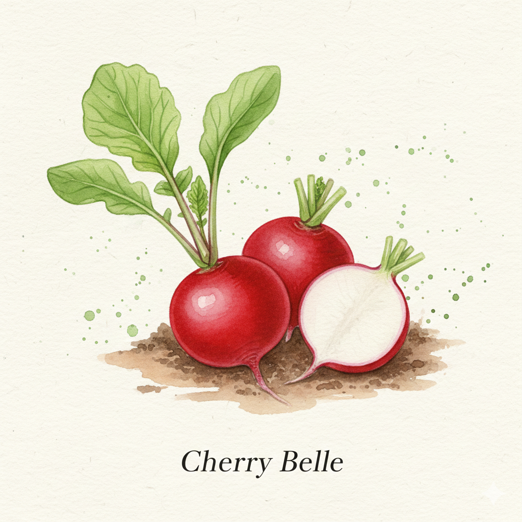Radish Seeds - Cherry Belle - RHS Award Award-Winning Classic (1,200 Seeds)