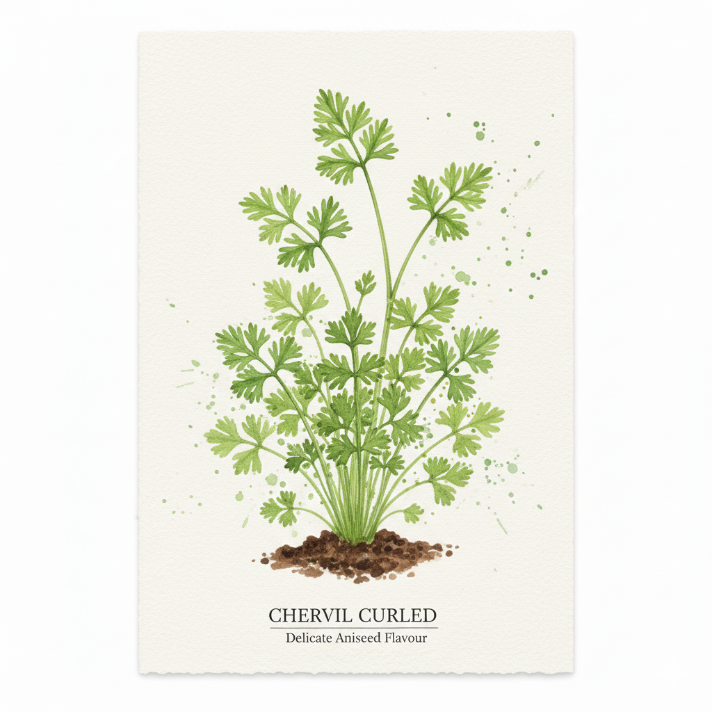Chervil Seeds for Culinary Use - Curled, Flavorful, and Easy to Grow (700 Seeds)