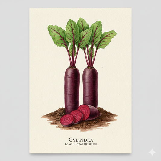 Cylindra Beetroot Seeds - Grow Perfectly Uniform, Delicious Beets at Home