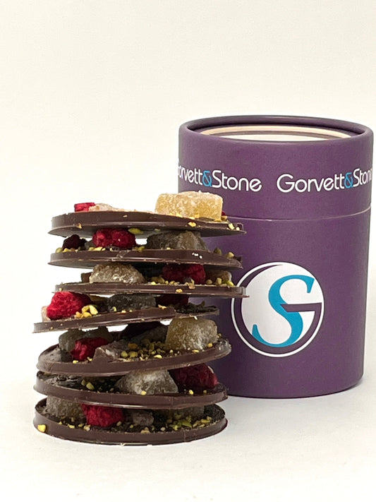 Giant Dark Chocolate Mendiants - Luxury Handmade Chocolate