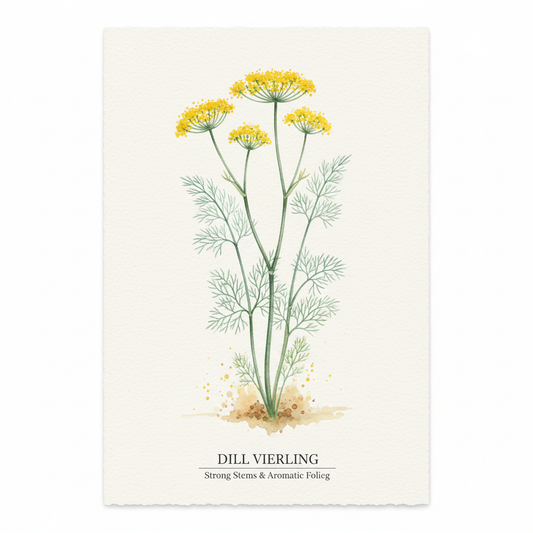 Aromatic Dill Seeds for Gardening - Vierling Variety with Strong Stems & Fragrant Foliage (350 Seeds)