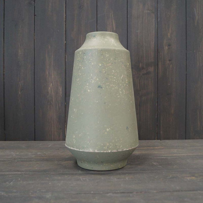 Sage Green Bamboo Skandi Vase 26.5cm