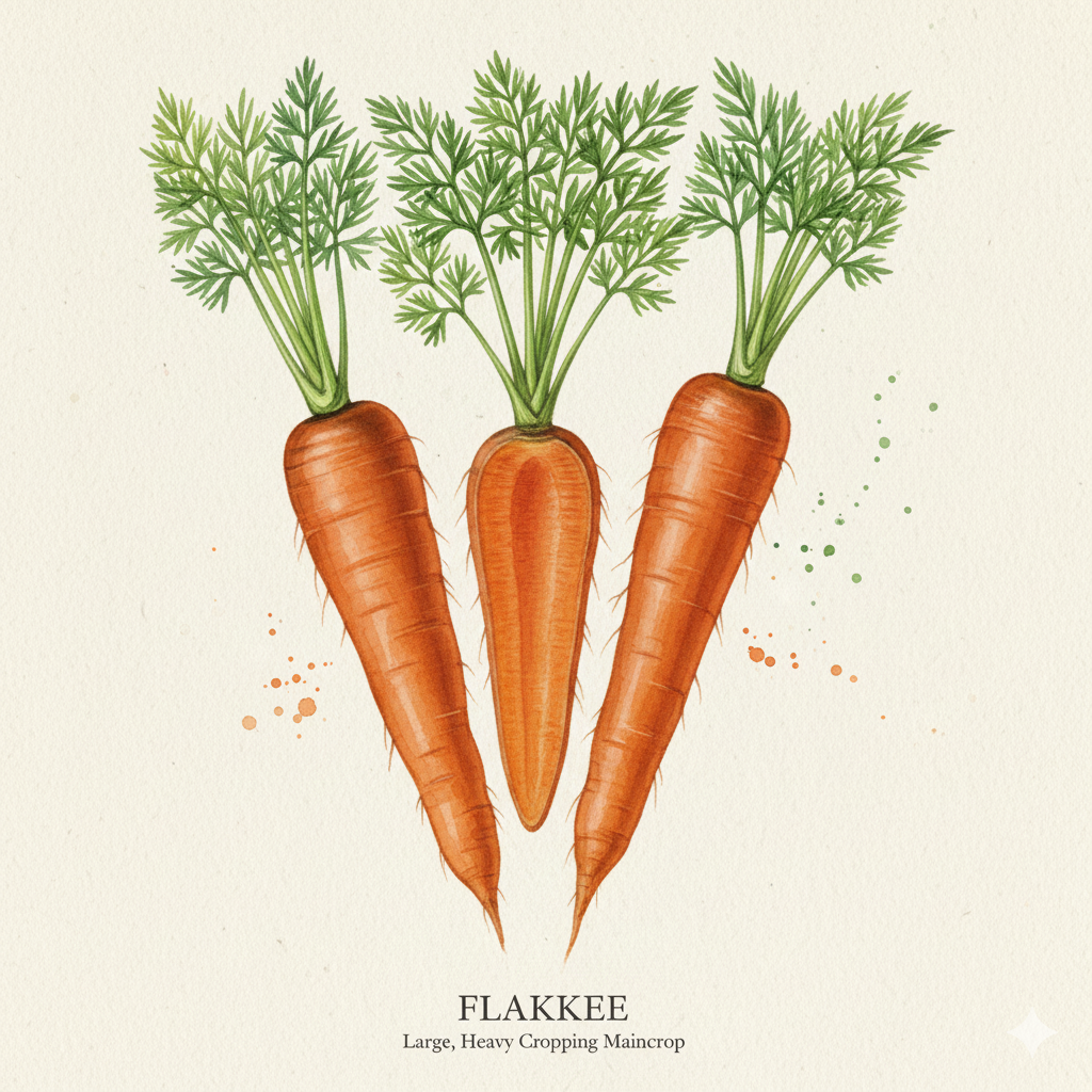Grow Abundant Flakkee Carrot Seeds - Reliable & Resilient for Heavy Yields (700 Seeds)