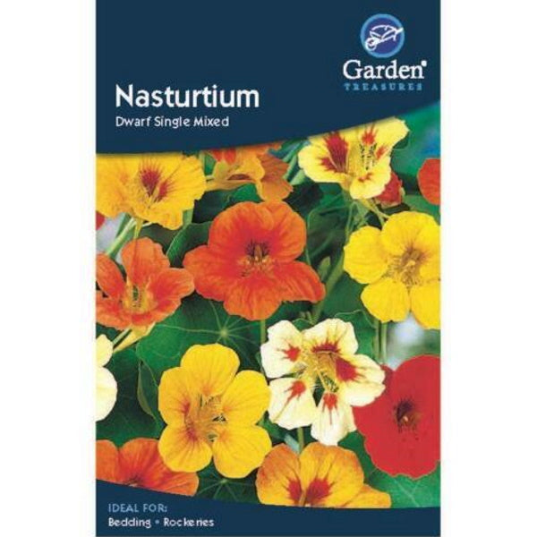 Nasturtium Dwarf Single Mixed Seeds