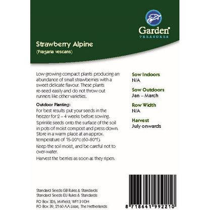 Strawberry Alpine Seeds planting instructions