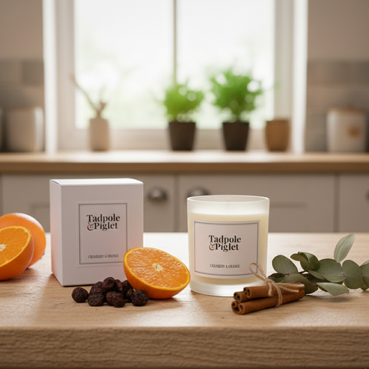 Cranberry & Orange Scented Candle