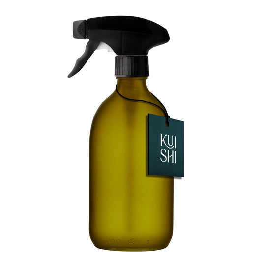 Green Glass Plant Spray Bottle Eco-Friendly