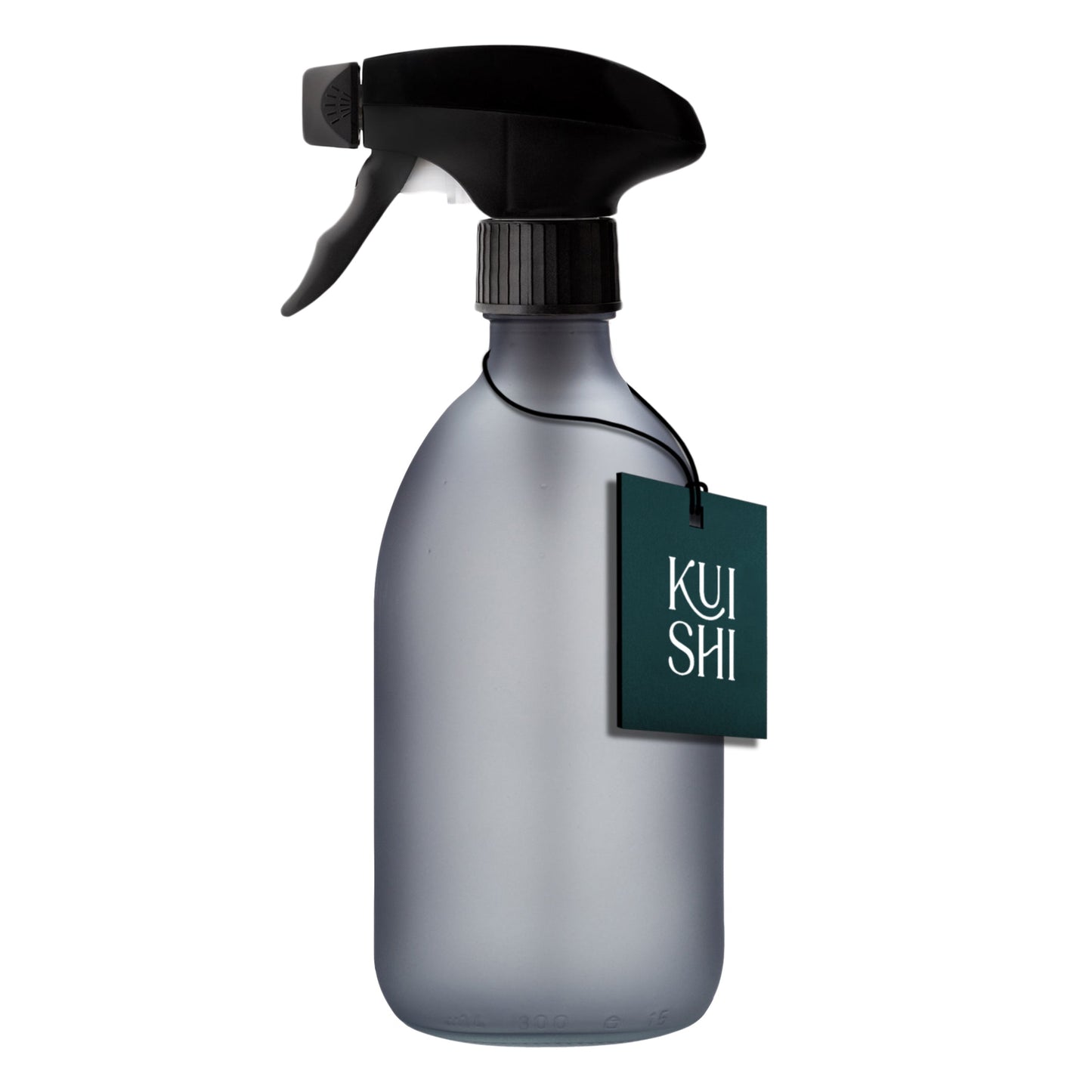 Grey Glass Plant Spray Bottle - Mister, Leaf Cleaning