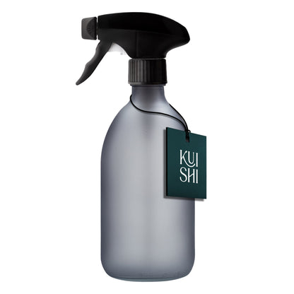 Grey Glass Plant Spray Bottle - Mister, Leaf Cleaning