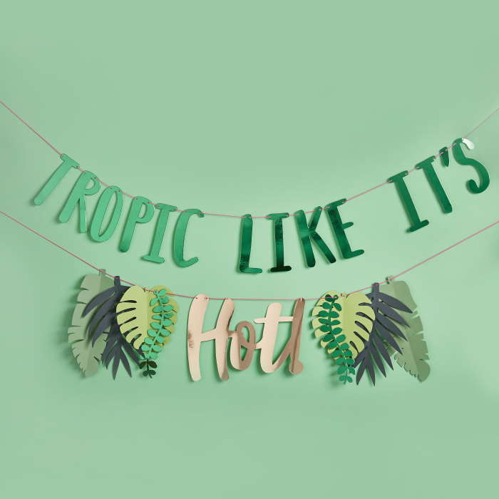 Tropic Like It's Hot Tropical Banner 2 metres