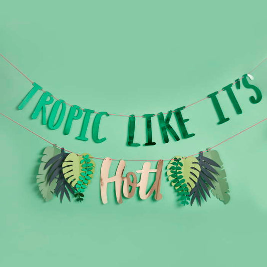 Tropic Like It's Hot Tropical Banner 2 metres