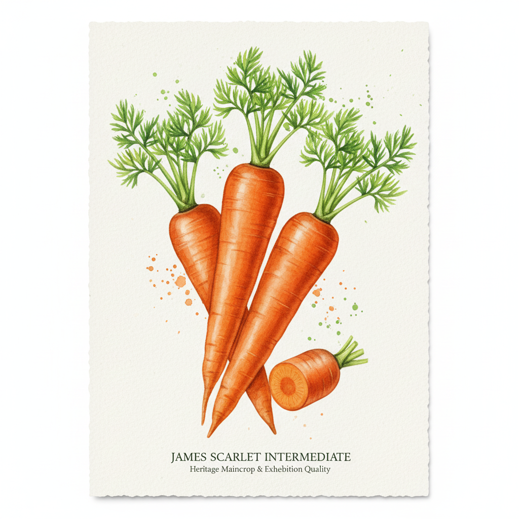 James Scarlet Intermediate Carrot Seeds – Your Go-To Choice for Heritage Maincrop & Exhibition Quality