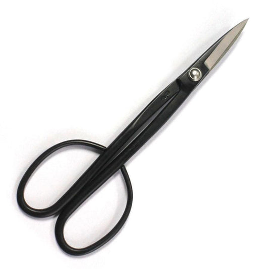 Japanese Premium Ryuga Black Carbon Steel Long Handle Bud Scissors 210mm | With Case