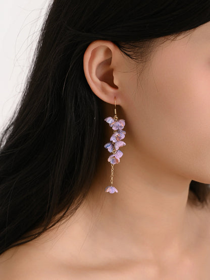 Bloomfall Micro Earrings Handmade Crochet Gift