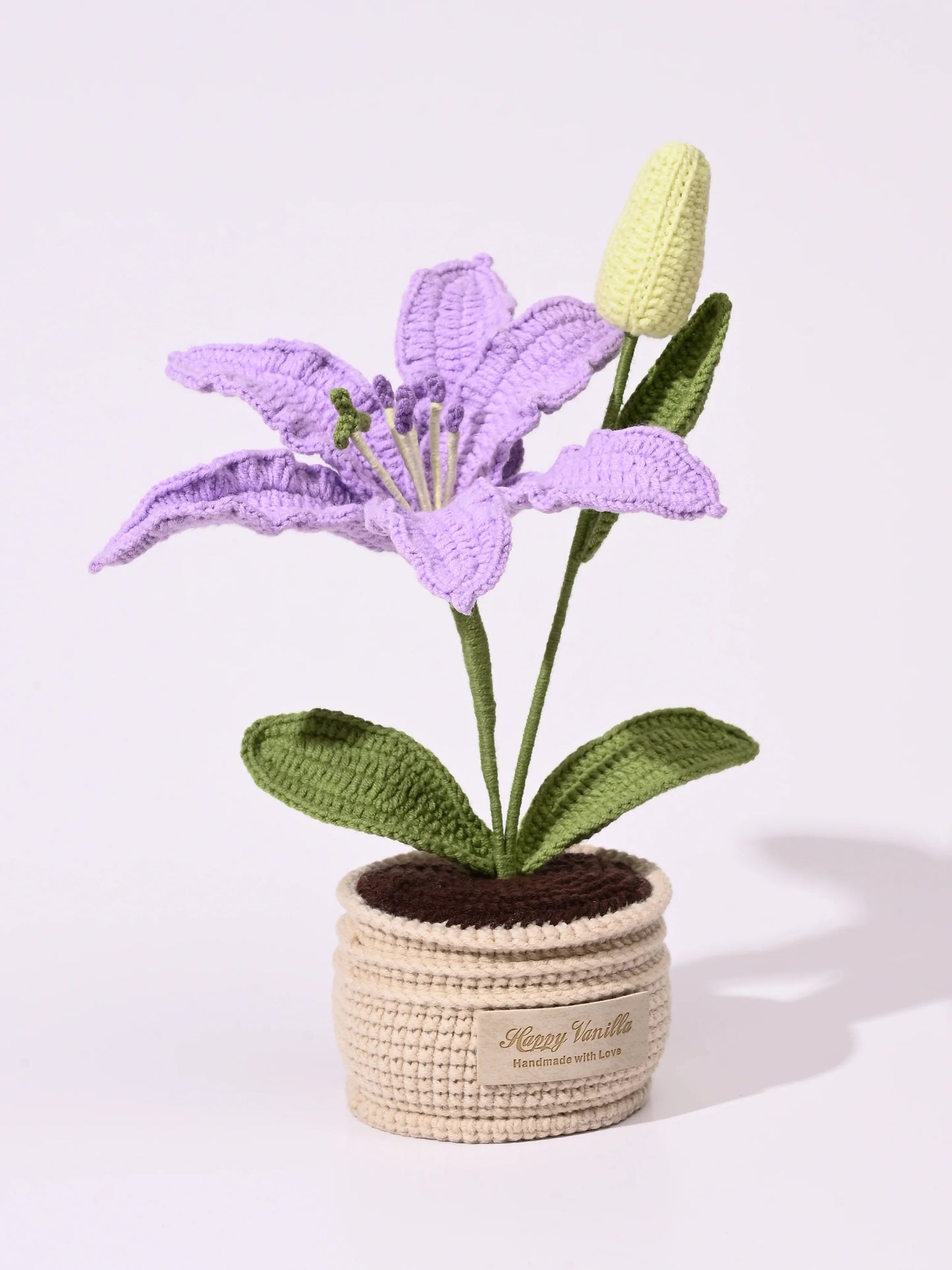 Crochet Lily Table Charm Handcrafted Lily Flower Gift