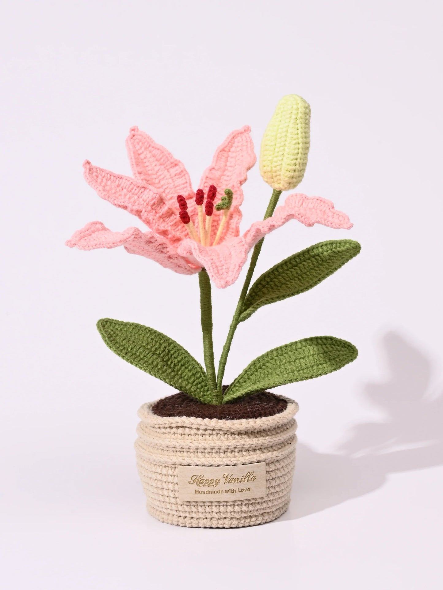 Crochet Lily Table Charm Handcrafted Lily Flower Gift