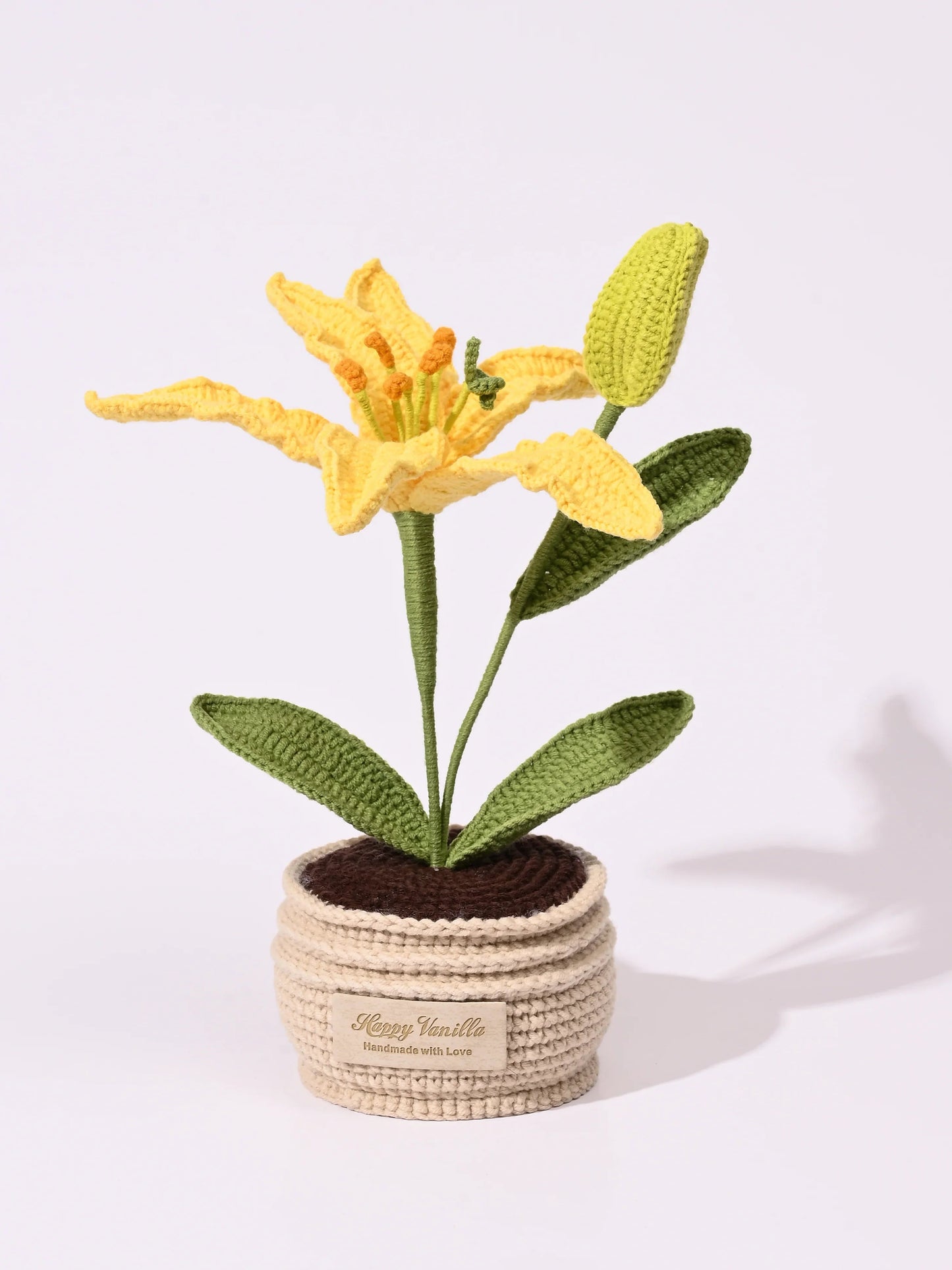 Crochet Lily Table Charm Handcrafted Lily Flower Gift