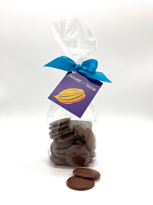 Milk Chocolate Couverture Buttons - Hand Piped Chocolate Buttons