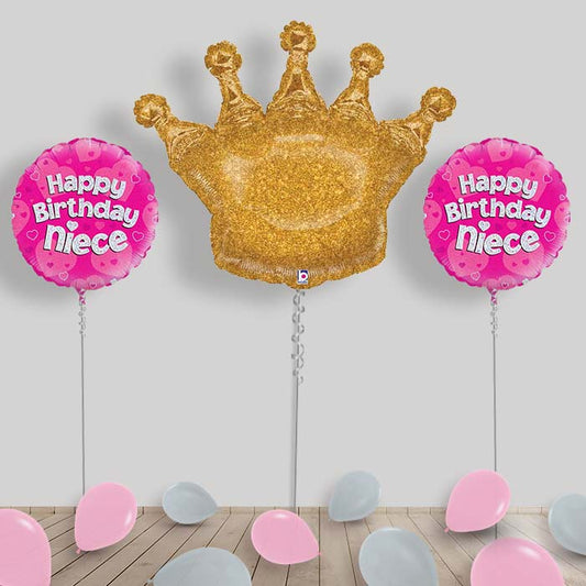 Happy Birthday Niece Balloons Package in a Box
