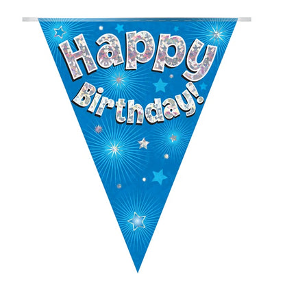 Blue Star Happy Birthday Bunting