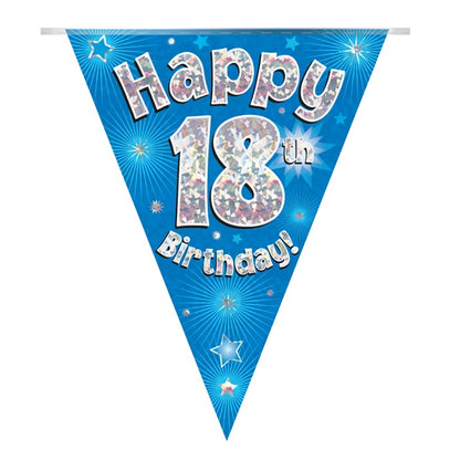 Blue Star 18th Birthday Bunting