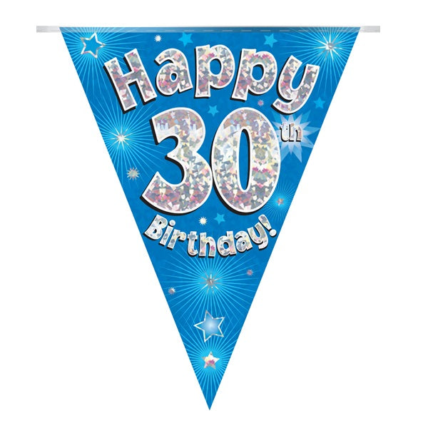 Blue Star 30th Birthday Bunting