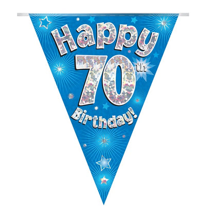 Blue Star 70th Birthday Bunting