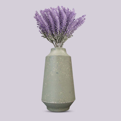 Artificial Lavender Bouquet in a Skandi Green Vase