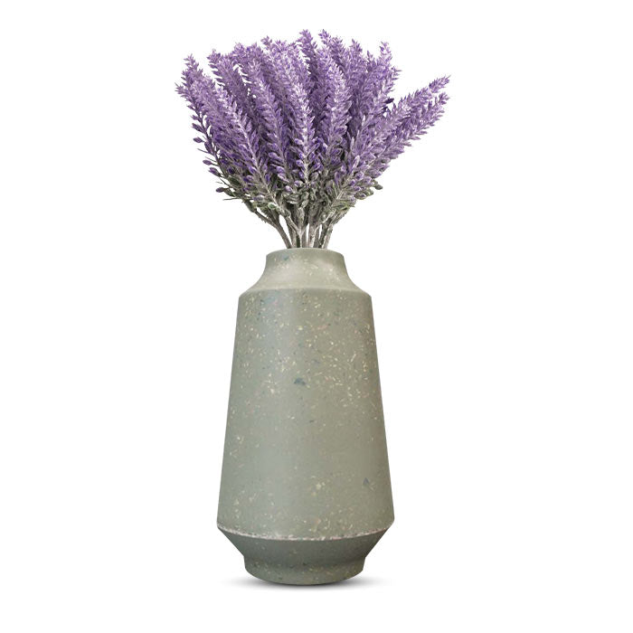 Artificial Lavender Bouquet in a Skandi Green Vase