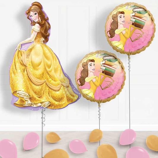 Beauty & the Beast Balloons Package Inflated Helium Balloons Delivered