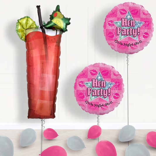 Hen Party Bloody Mary Cocktail Balloon Package Delivered