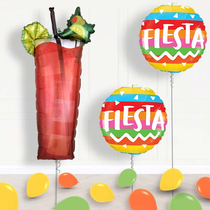 Summer Themed Bloody Mary Cocktail Balloon Package Delivered