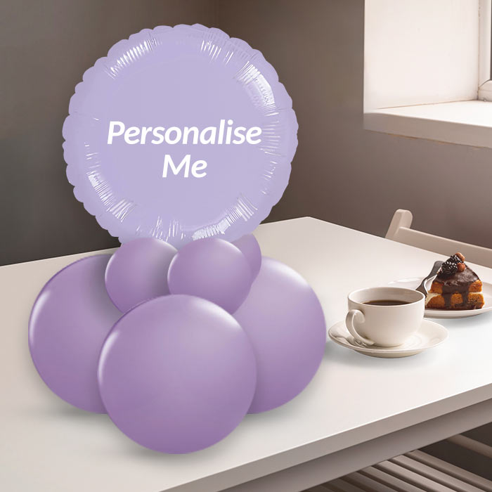 Lilac Table Centrepiece - Air Filled Centrepiece | Small Indoor Plants