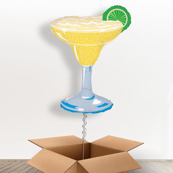 Giant Margarita Balloon in a Box - With 3 Plain Balloons | Small Indoor Plants