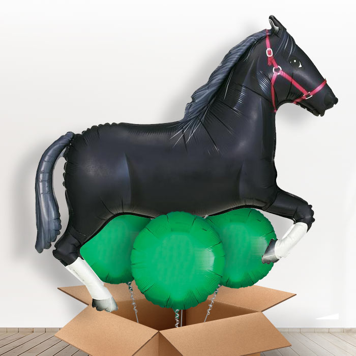 Black Horse Balloon in a Box