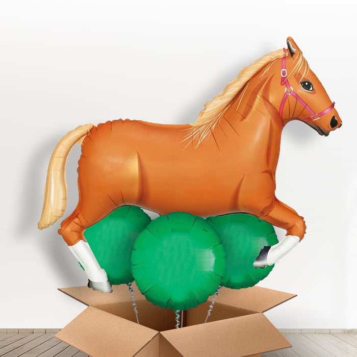 Light Brown Horse Balloons in a Box