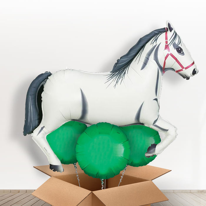 White Horse Shaped Balloon in a Box