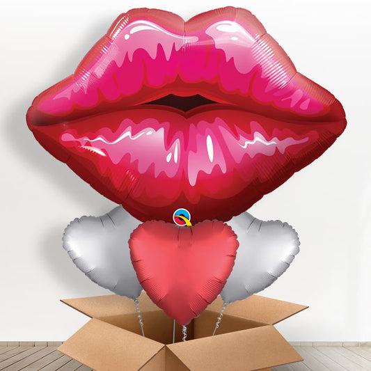 Giant Red Balloon Lips in a Box