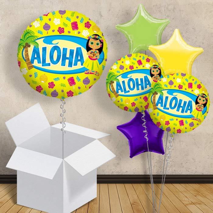 Hawaiian Balloons in a Box (Aloha) - 1 Balloon | Small Indoor Plants
