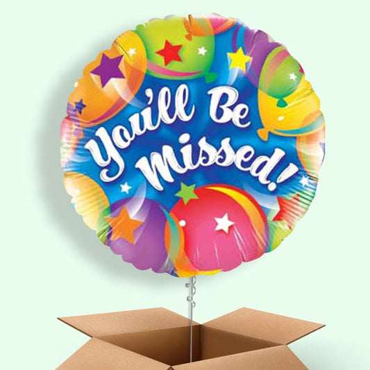 You'll be Missed Balloon in a Box