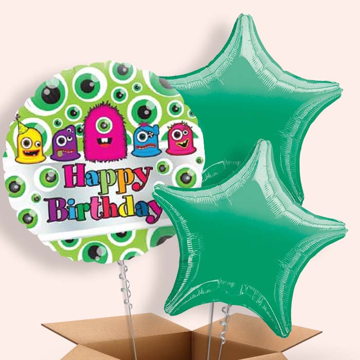 Monsters Happy Birthday Balloon in a Box