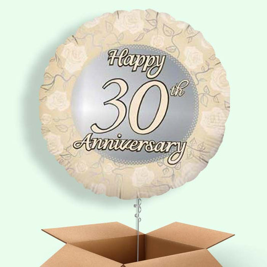 30th Wedding Anniversary Balloon in a Box