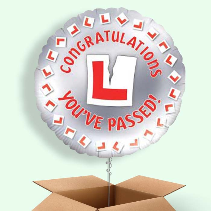 Passed Driving Test Balloon in a Box