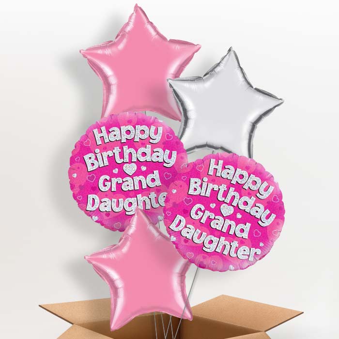 Grandaughter Balloon in a Box - Happy Birthday