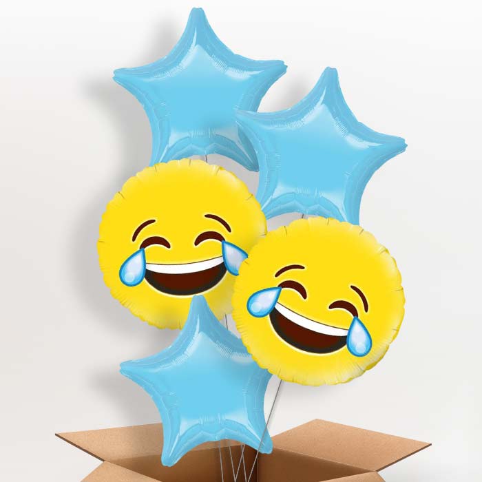 Emoji LOL Helium Balloons Delivered in a Box