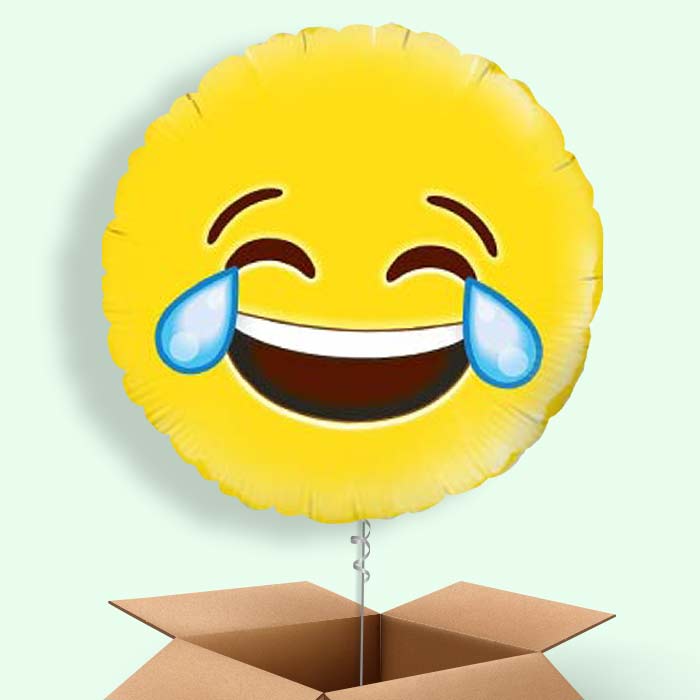 Emoji LOL Helium Balloons Delivered in a Box