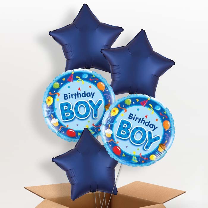 Birthday Boy Celebration Balloon in a Box