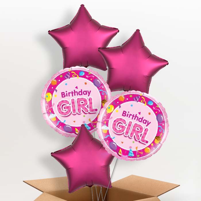 Birthday Girl Celebration Balloon in a Box